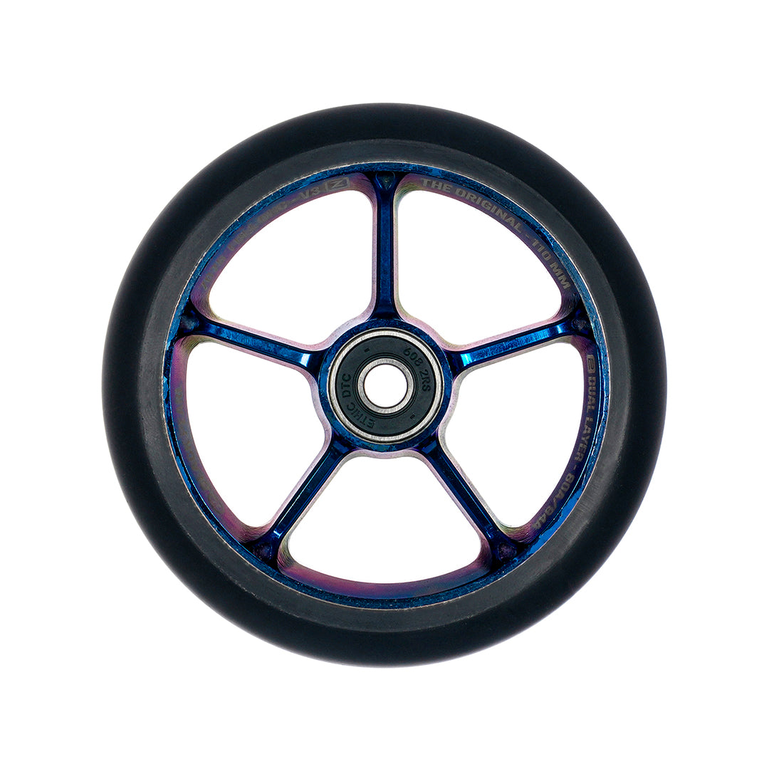 Black Pearl Roue Original V3 Bleu Chrome