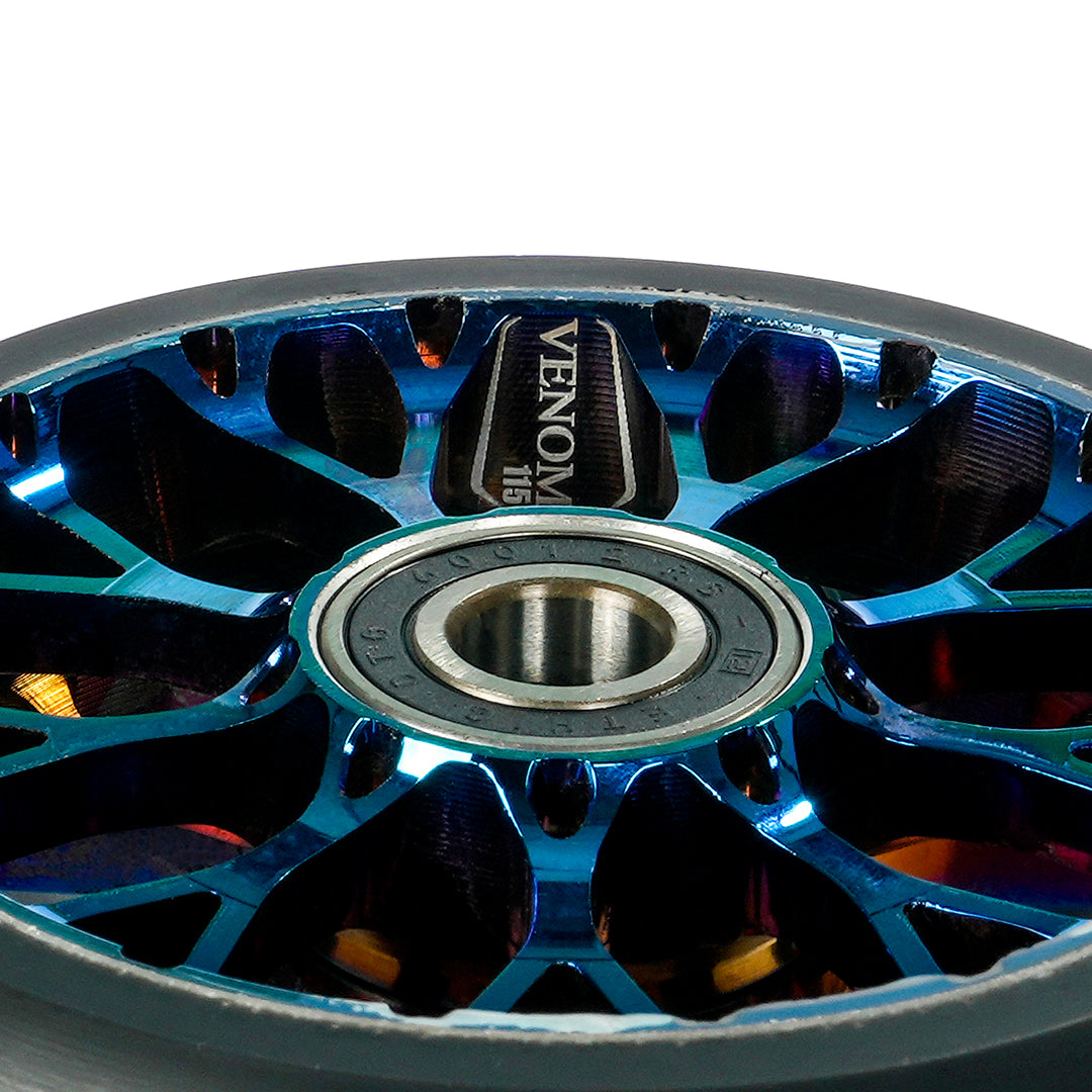 Black Pearl Roue Venom V2 115 Bleu Chrome