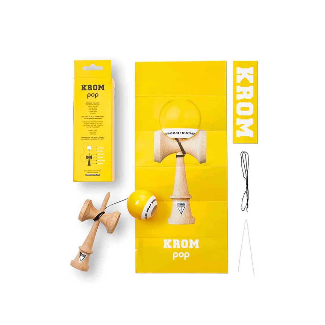 Krom Kendama Pop LOL Yellow
