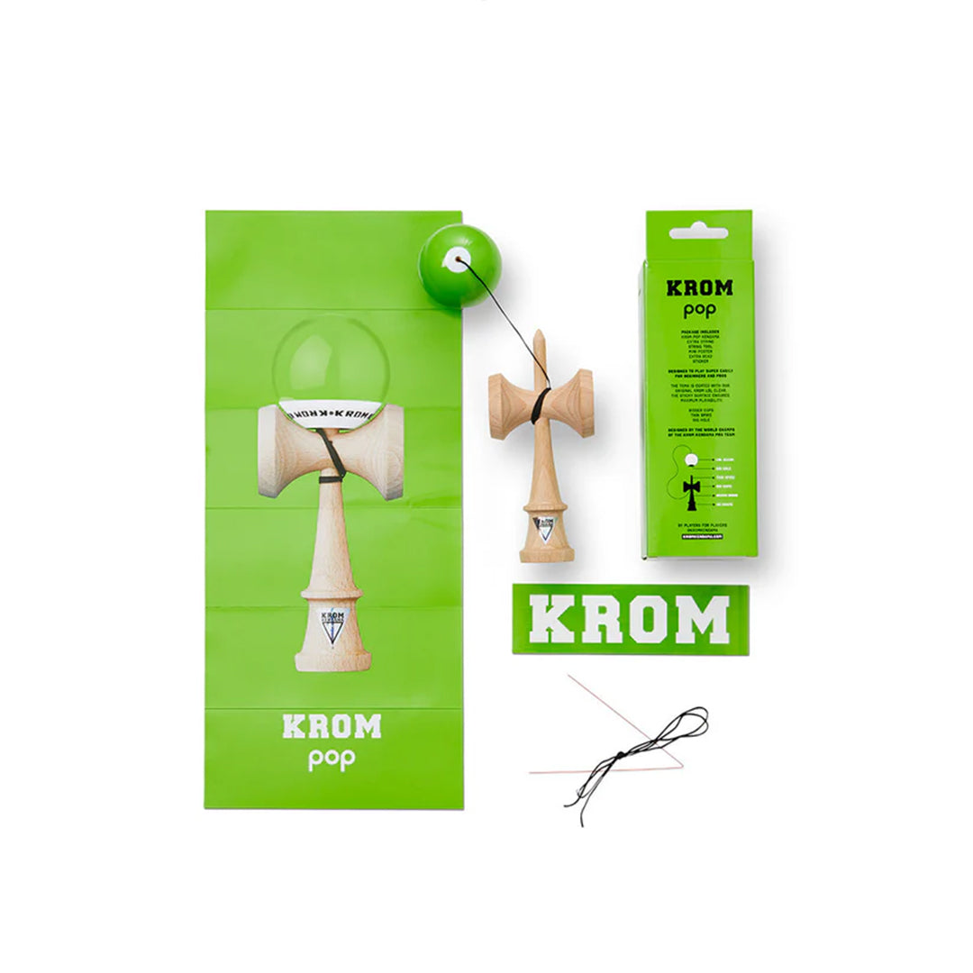 Krom Kendama Pop LOL Lime Green