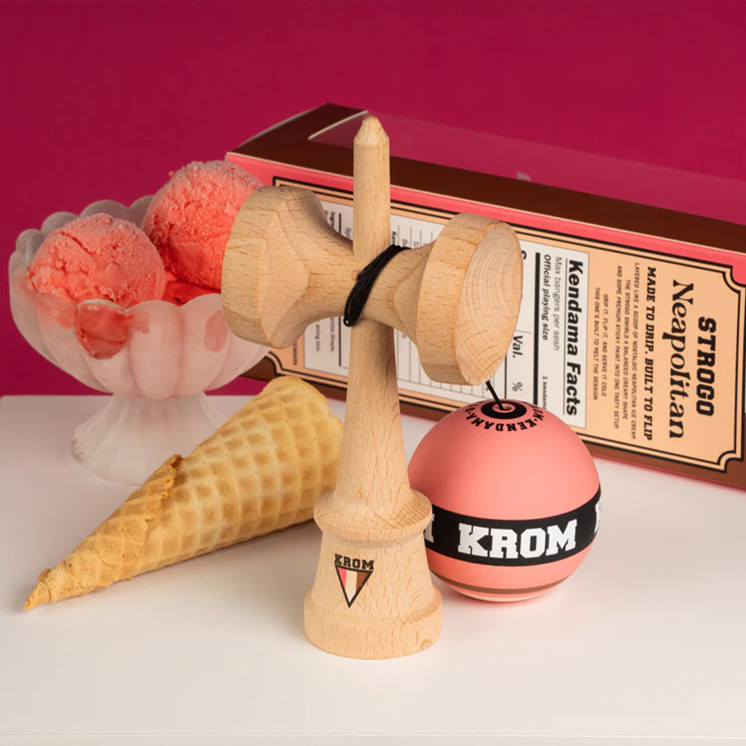 Krom Kendama Strogo Neapolitan Strawberry